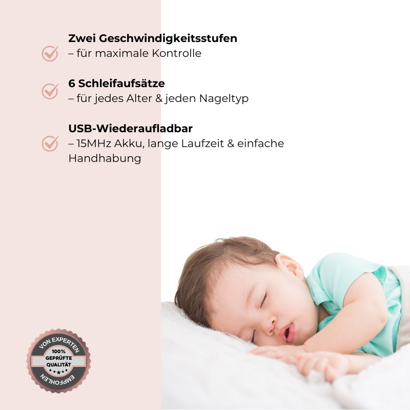 Nailidoo - Elektrische Nagelfeile für Babys